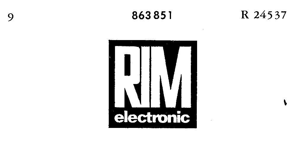 Reproduction of the trade mark 863851 (RIM electronic)