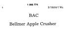 BAC Bellmer Apple Crusher
