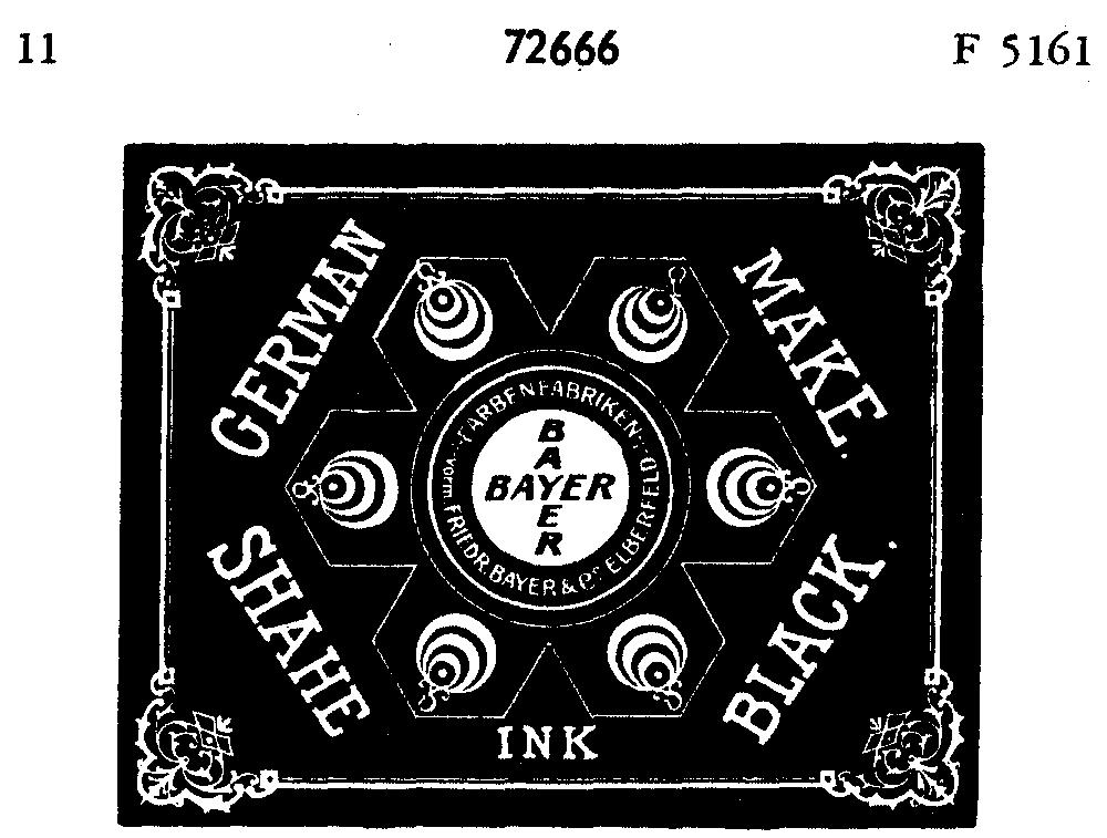 GERMAN MAKE SHAHE INK BLACK. BAYER