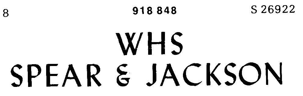 WHS SPEAR&JACKSON