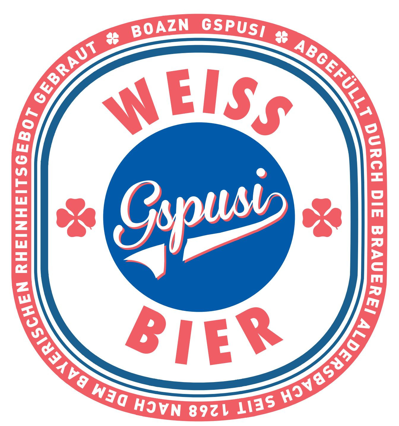 Darstellung der Marke 3020232215701 (Gspusi WEISS BIER BOAZN GSPUSI ABGEFÜLLT DURCH DIE BRAUEREI ALDERSBACH SEIT 1268 NACH DEM BAYERISCHEN RHEINHEITSGEBOT GEBRAUT)
