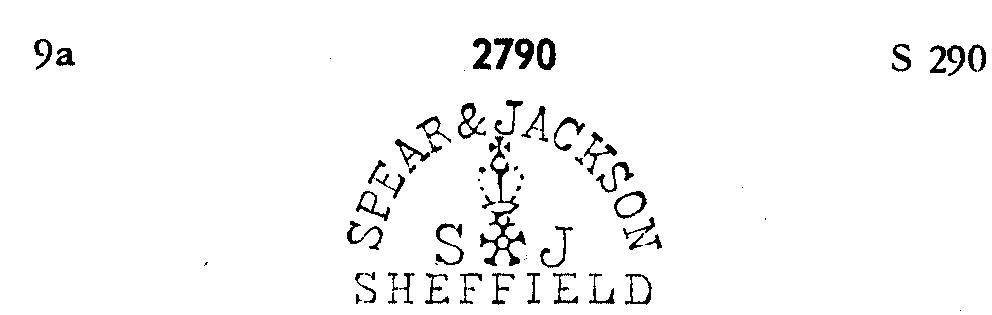 Darstellung der Marke 2790 (SPEAR & JACKSON SHEFFIELD)