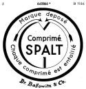 Show enlarged reproduction of the trade mark 640866 (Marque deposé Comprimé SPALT Chaque comprimé est entaillé)