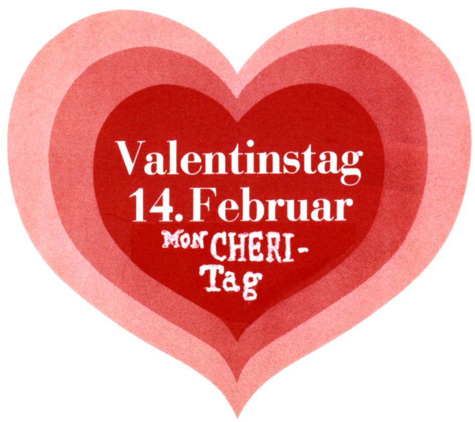 Darstellung der Marke 841913 (Valentinstag 14.Februar MON CHERIE-Tag)