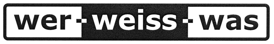 Darstellung der Marke 3020080599499 (wer - weiss - was)