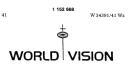 Show enlarged reproduction of the trade mark 1152668 (WORLD VISION)