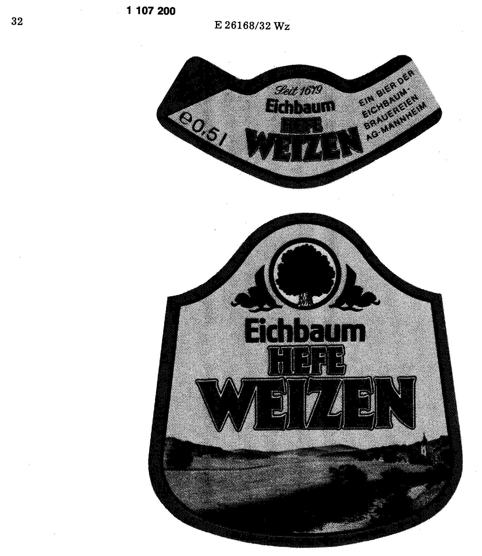 Reproduction of the trade mark 1107200 (Eichbaum HEFE WEIZEN)