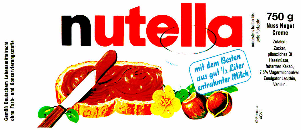 Darstellung der Marke 398482330 (nutella)