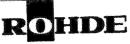 Show enlarged reproduction of the trade mark 934020 Show enlarged reproduction of the trade mark 934020 (ROHDE)