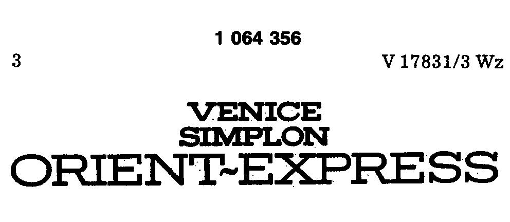 Darstellung der Marke 1064356 (VENICE SIMPLON ORIENT-EXPRESS)