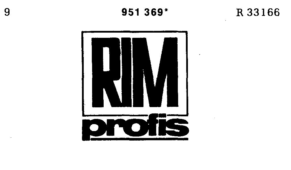 Darstellung der Marke 951369 (RIM profis)