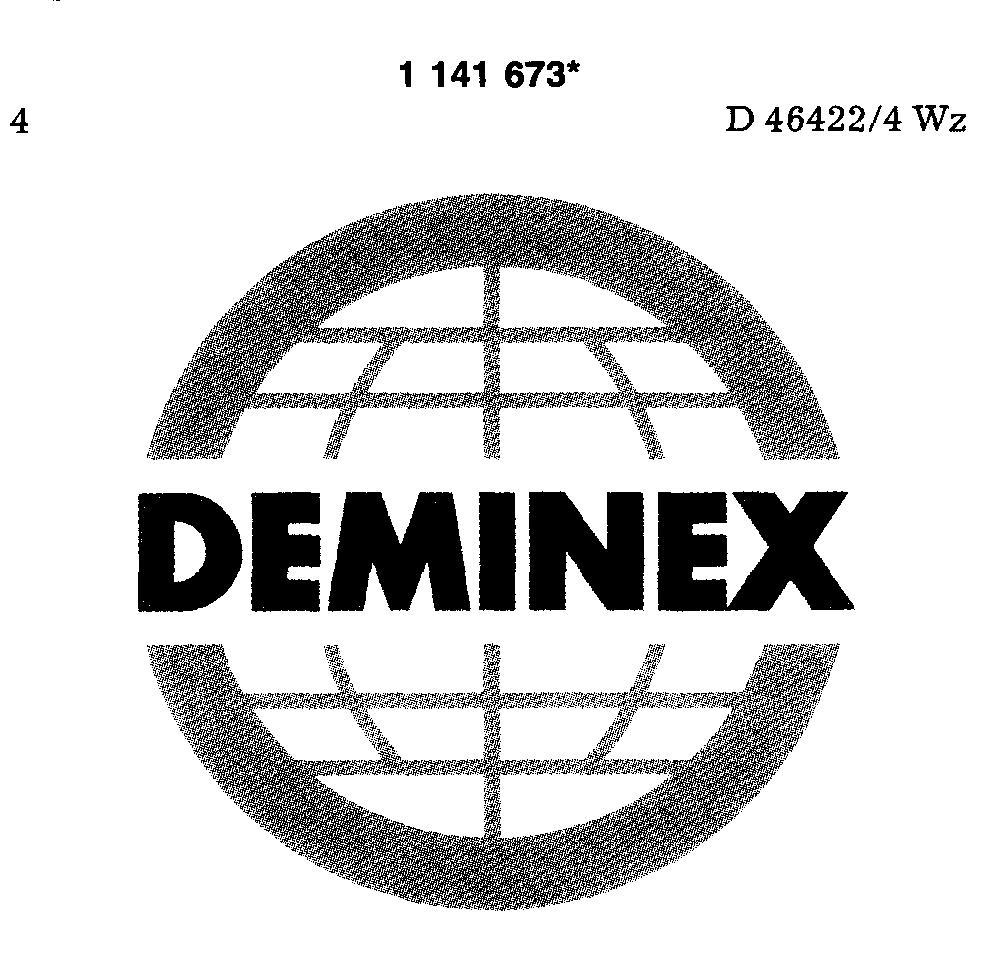 Reproduction of the trade mark 1141673 (DEMINEX)