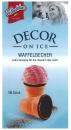 DeBeukelaer seit 1870 DECOR ON ICE WAFFELBECHER extra knusprig für Eis, Dessert oder Likör 16 Stück