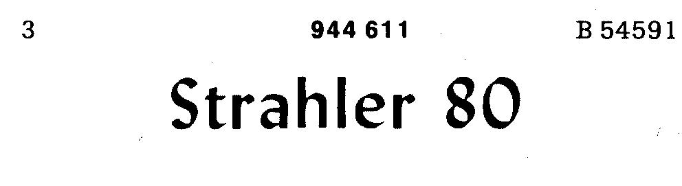 Reproduction of the trade mark 944611 (Strahler 80)