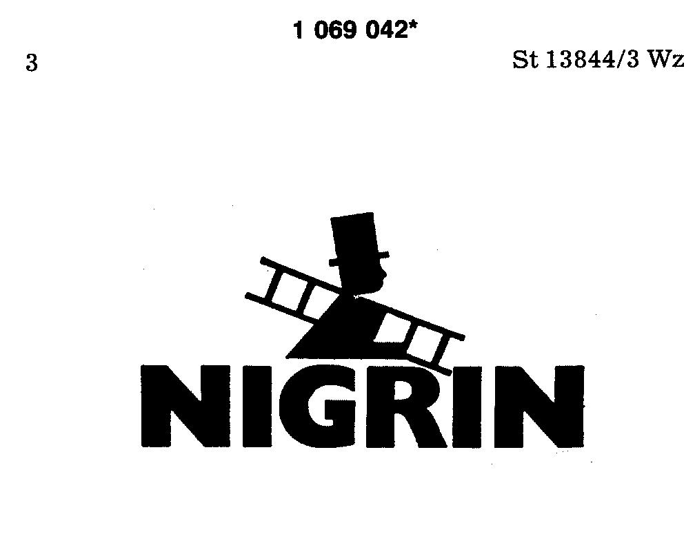 Reproduction of the trade mark 1069042 (NIGRIN)