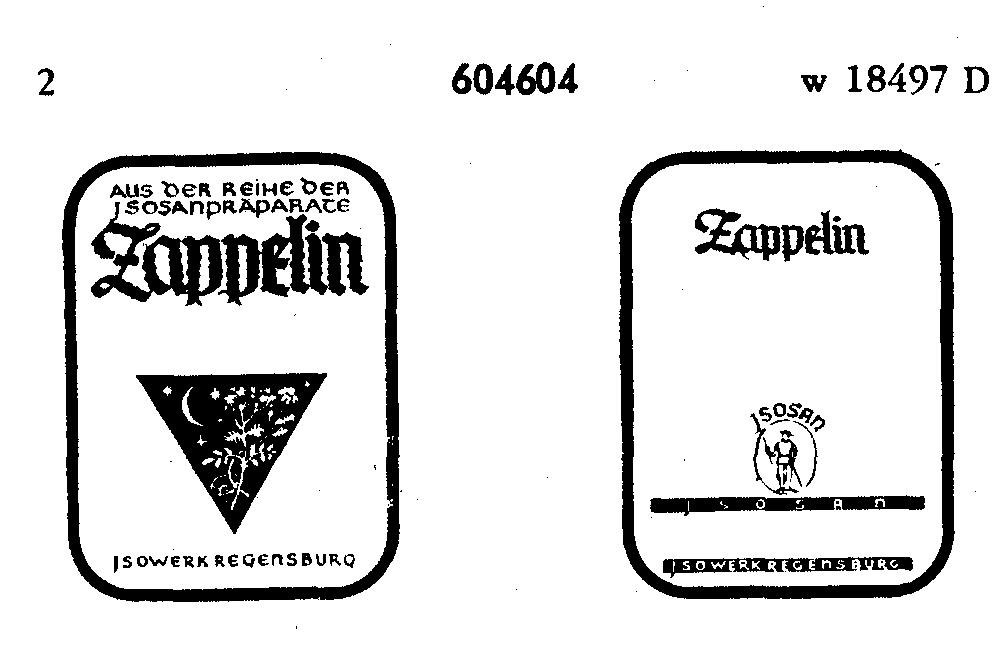 Darstellung der Marke 604604 (Zappelin ISOSAN)