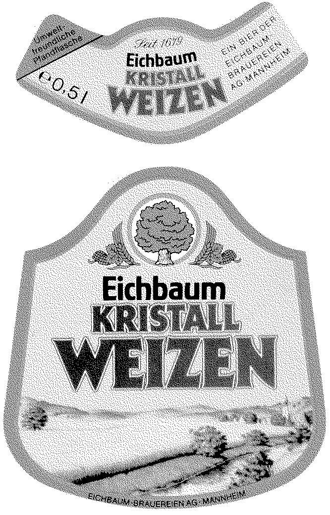 Reproduction of the trade mark 1107405 (Eichbaum KRISTALL WEIZEN)