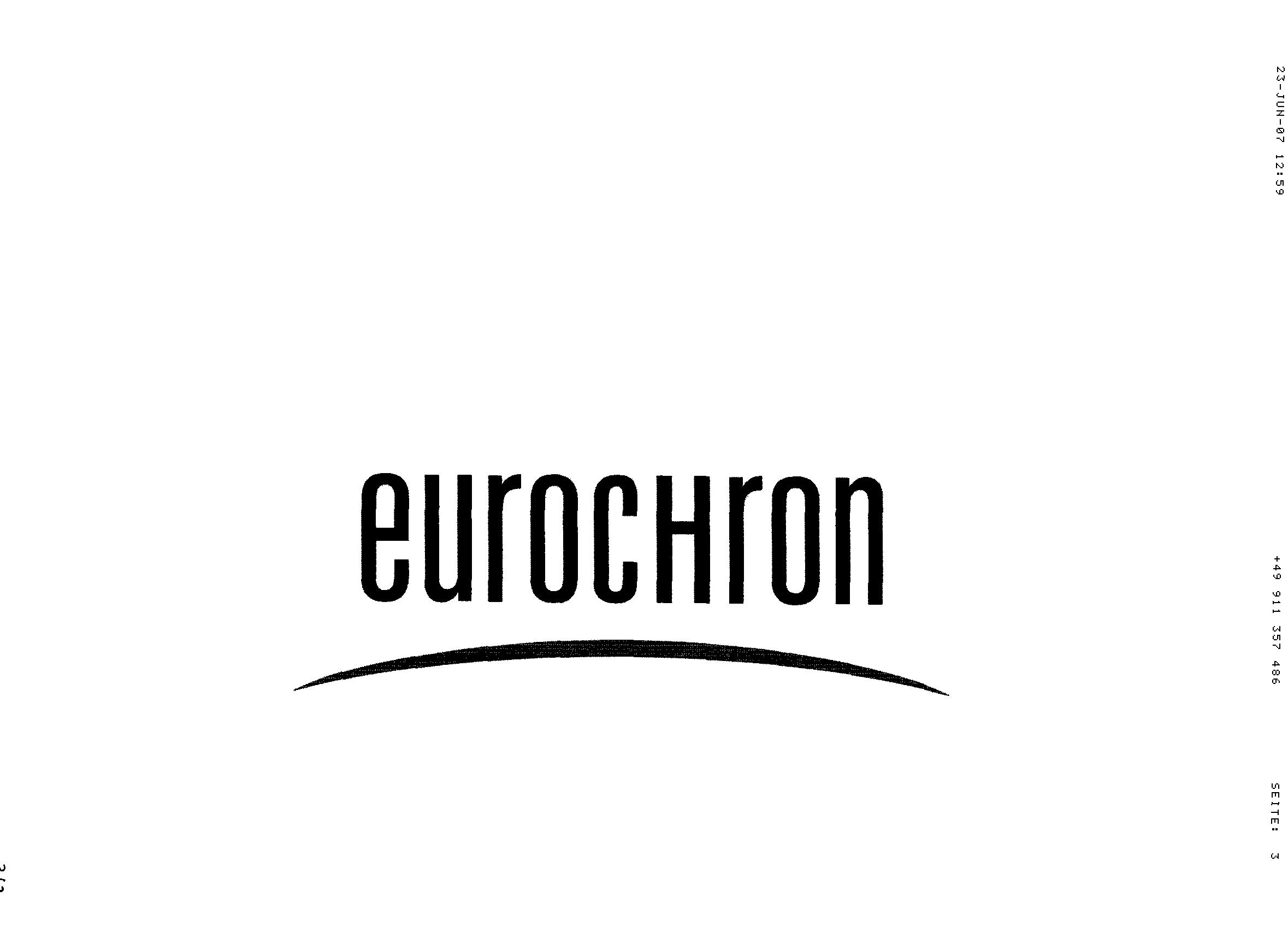 Reproduction of the trade mark 006058507 (eurochron)