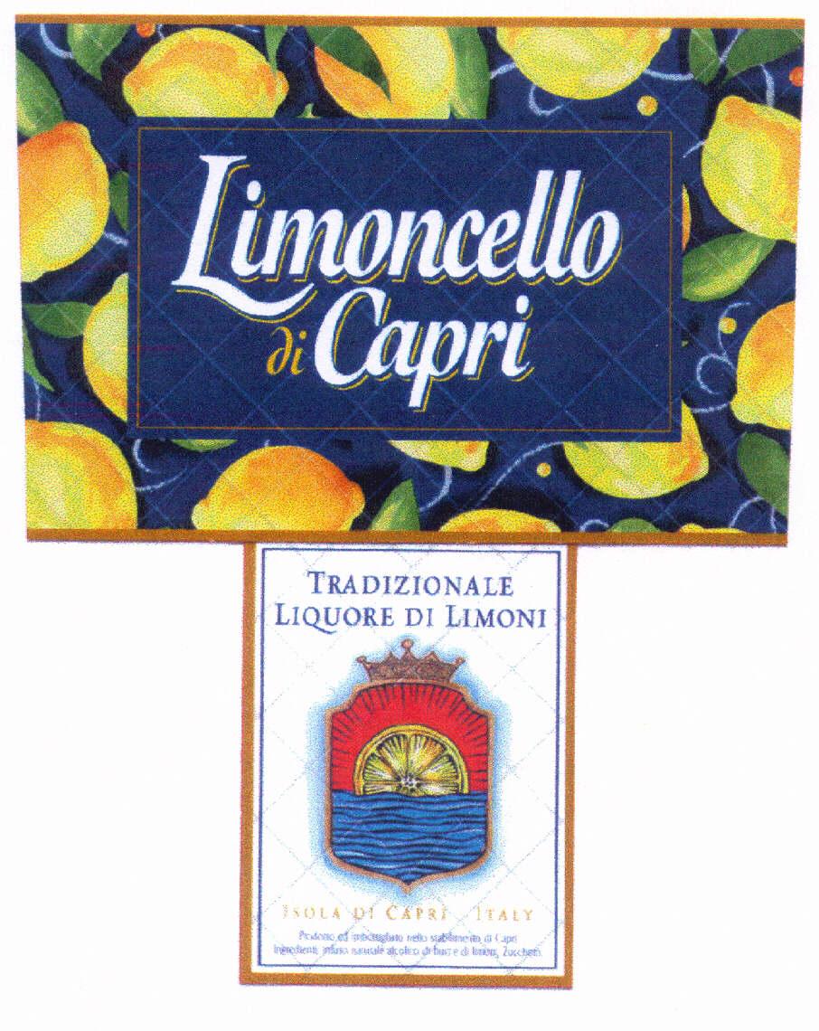 Reproduction of the trade mark 001752724 (Limoncello di Capri TRADIZIONALE LIQUORE DI LIMONI)