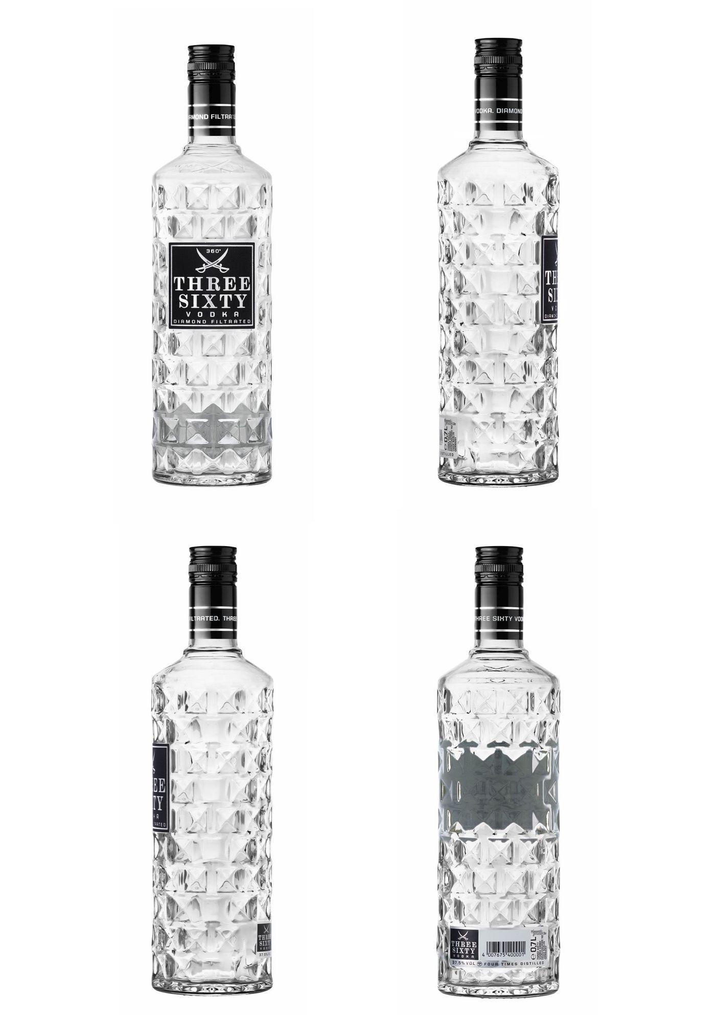 Reproduction of the trade mark 018095543 (THREE SIXTY VODKA DIAMOND FILTRATED)